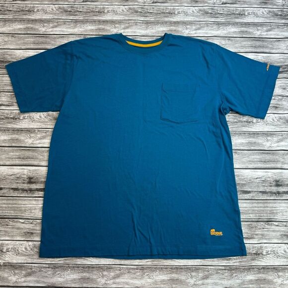 Berne Men's Basic Casual Crewneck Short Sleeve Tee T Shirt XL Extra Large Teal - Picture 1 of 11
